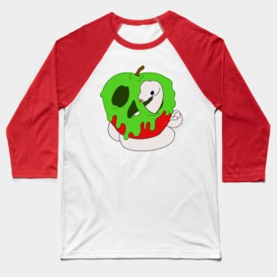 Poison Apple Halloween Snake Python Spooky Baseball T-Shirt